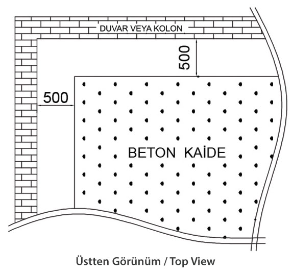 GRP Su Deposu Üstten Görünüm